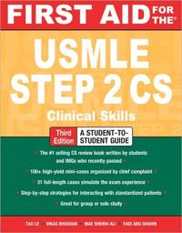 First Aid for the USMLE Step 2 CS, 3rd Edition