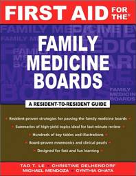 First Aid for the Family Medicine Boards, 1st edition