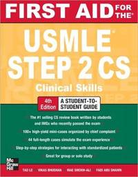 First Aid for the USMLE Step 2 CS, 4th Edition