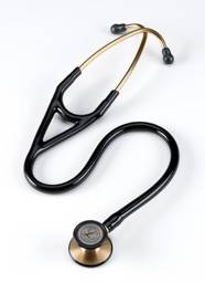 3M™ Littmann® Cardiology III™ Stethoscope, Brass-Finish Chestpiece, Black Tube, 27 inch, 3128BRS