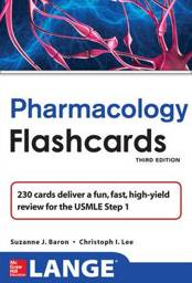 Lange Pharmacology Flash Cards, Third Edition (LANGE FlashCards)