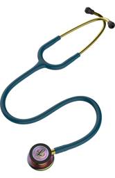 3M™ Littmann® Cardiology III™ Stethoscope, Smoke-Finish Chestpiece, Black Tube, 27 inch, 3157SM-Black-Purple-Green